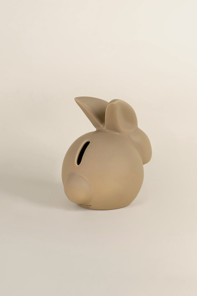 Lapin tirelire en céramique