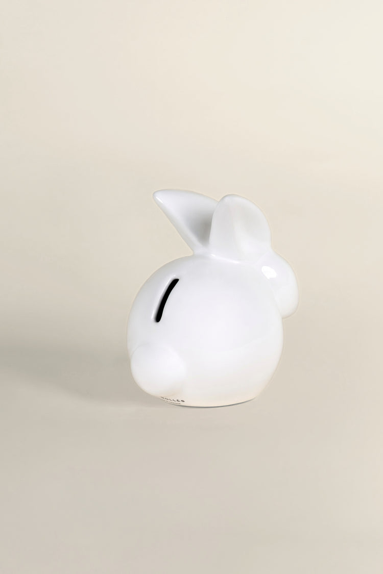 Lapin tirelire en céramique