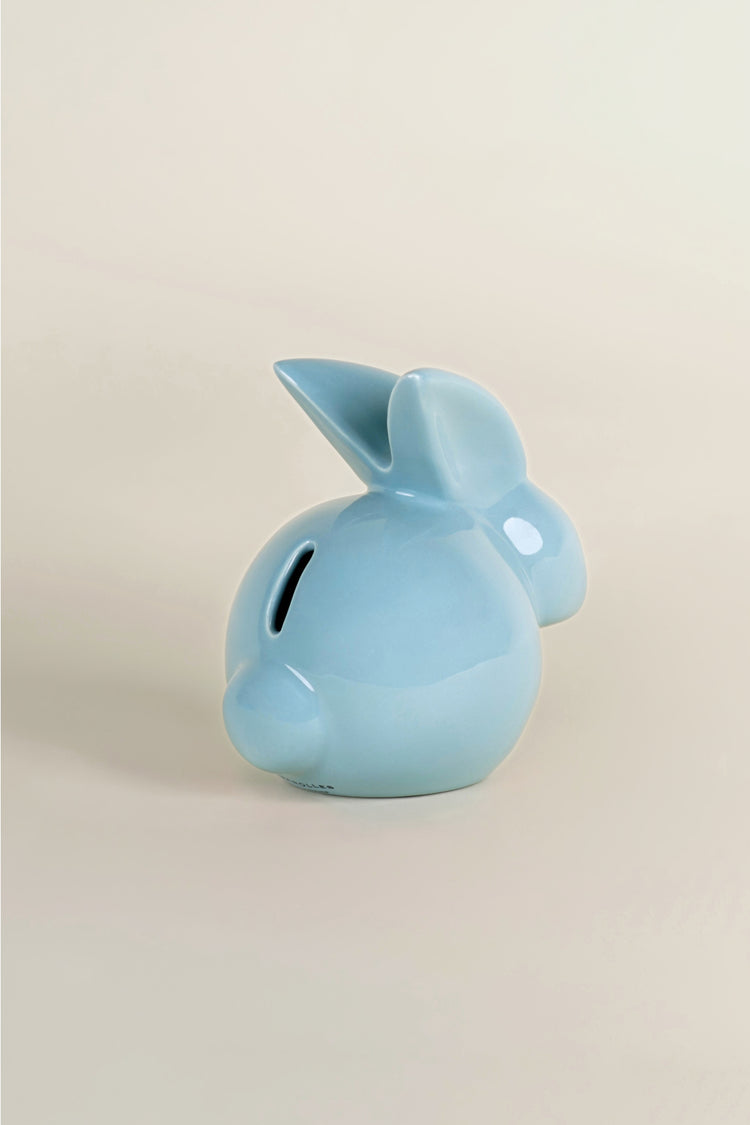 Lapin tirelire en céramique