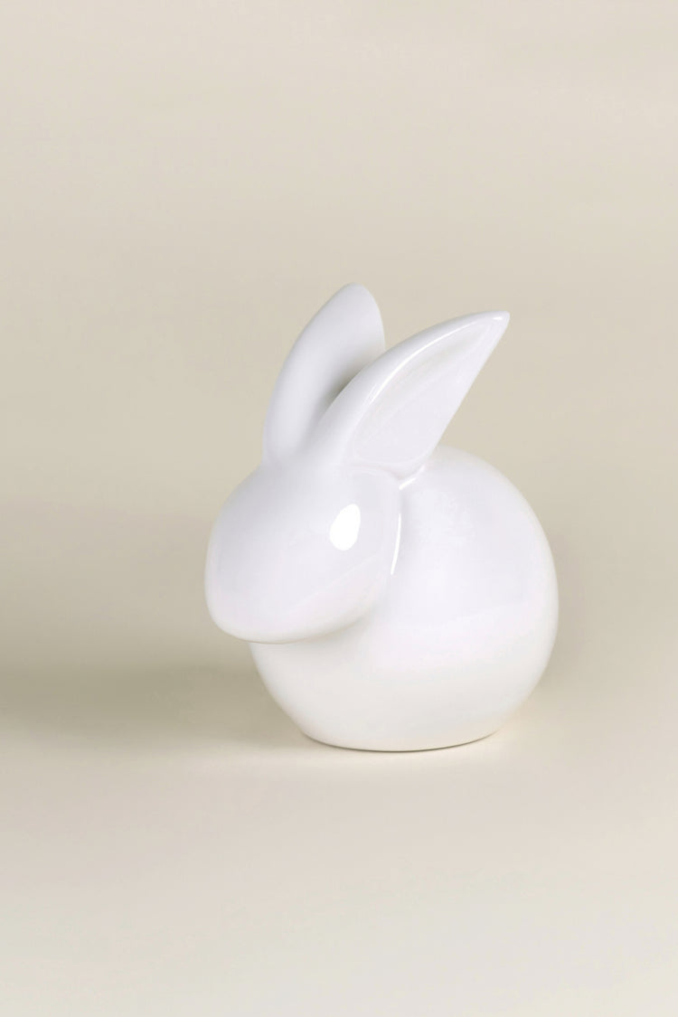 Lapin tirelire en céramique