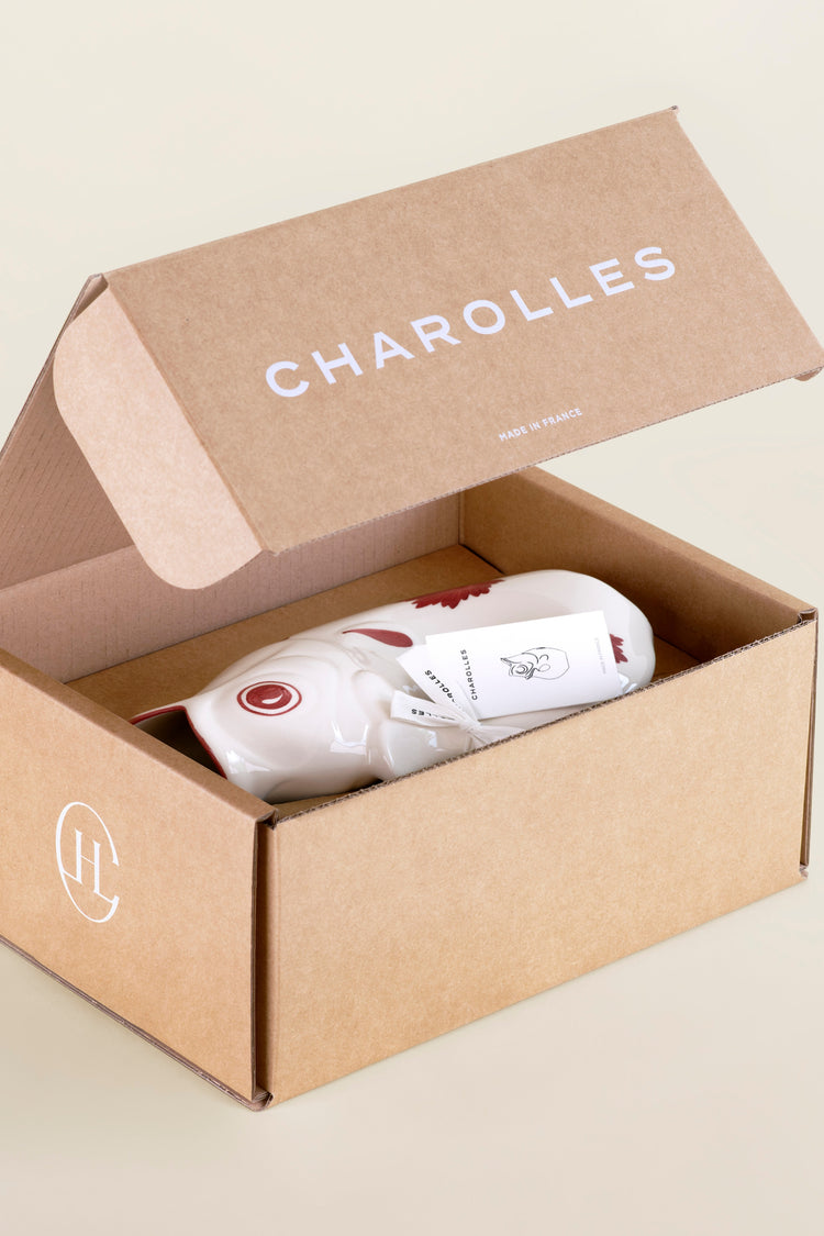 GlouGlou Karaffe – Die Authentische – Handbemalte Nelke 