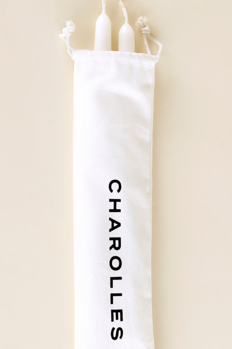 Bougeoir Archet avec bougies flambeaux Charolles